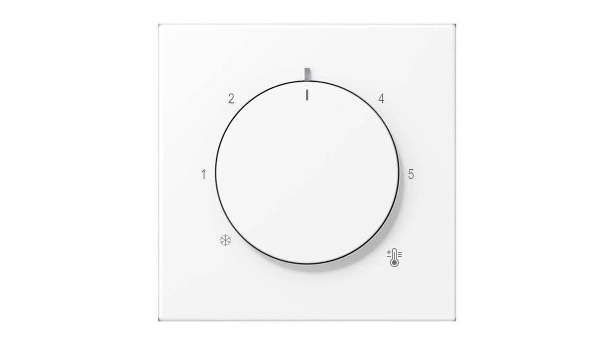 Plaque thermostat LS blanc mat Jung sublime vos murs de salon contemporains