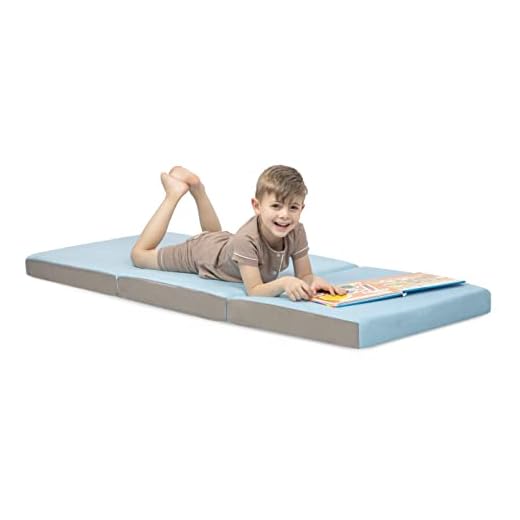 Milliard Toddler Nap Mat Bed Tri Folding Mattress with Washable Cover (24 inches x 57 inches x 3 inches)