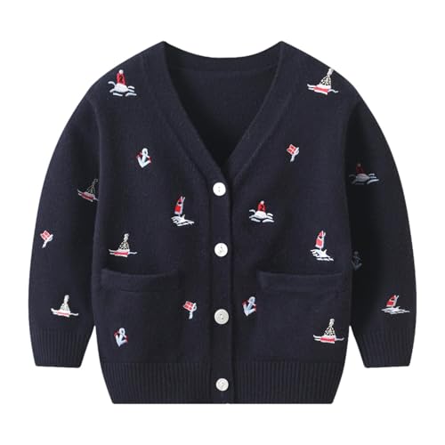 Children's Long Sleeve Knit Cardigan for Ages 2-4