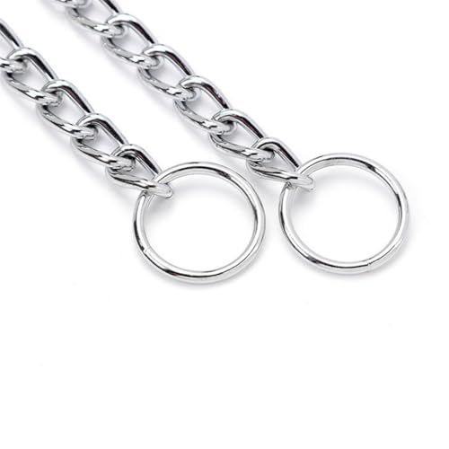 Gold Choker Halsband für große Hunde, Metall Schlupf Hund Kette Halsbänder Heavy Duty Ausbildung Martingal Halsbänder für kleine mittlere große Rasse Haustiere Jungen Mädchen, X-Large