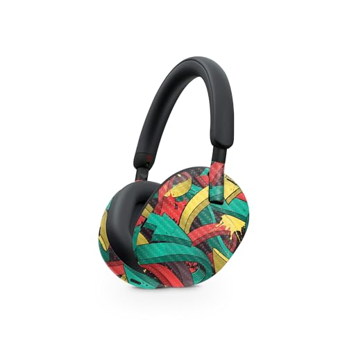 Image of MightySkins Carbon Fiber Skin Compatible with Sony WH-1000XM5 Headphones - Triadic Arrows | Protective, Durable, and Unique Vinyl Decal wrap Cover | Easy to Apply, Remove, and Change Styles