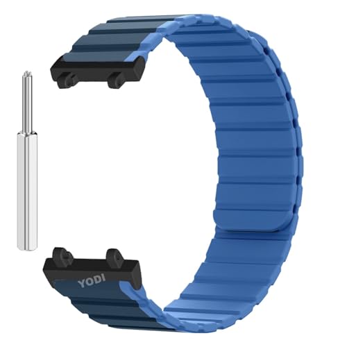 Image of YODI Strap Band Compatible with Amazfit T-Rex 2 Smartwatch Only Soft Silicone | Nylon | Chain | Leather Watch Straps with Installation Adjuster Tool For Amazfit TRex 2