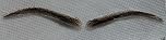 UK-New False 100% Human Hair Lace Base Eyebrows Wig Wigs Black Brown Blonde (One Size, Medium Brown #4)
