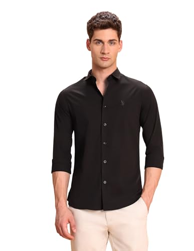 Image of U.s.Polo Association Men's Tailored fit Equestrian Aisle Theater Shirt