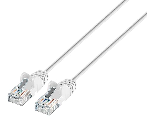 Cable de Red Ethernet Cat6 Slim Intellinet 1 ft RJ45 Blanco miniatura 1