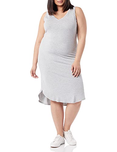 Image of Amazon Essentials Women's Jersey Regular-Fit Sleeveless V-Neck Midi Dress (Previously Daily Ritual)
