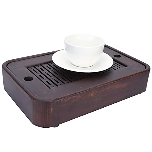 Buachois Bandeja de Té, Hogar Kemu Tipo de Cajón Pequeño Bandeja de Servicio de Té Japonés Bandeja de Juego de Té de… - Imagen 4