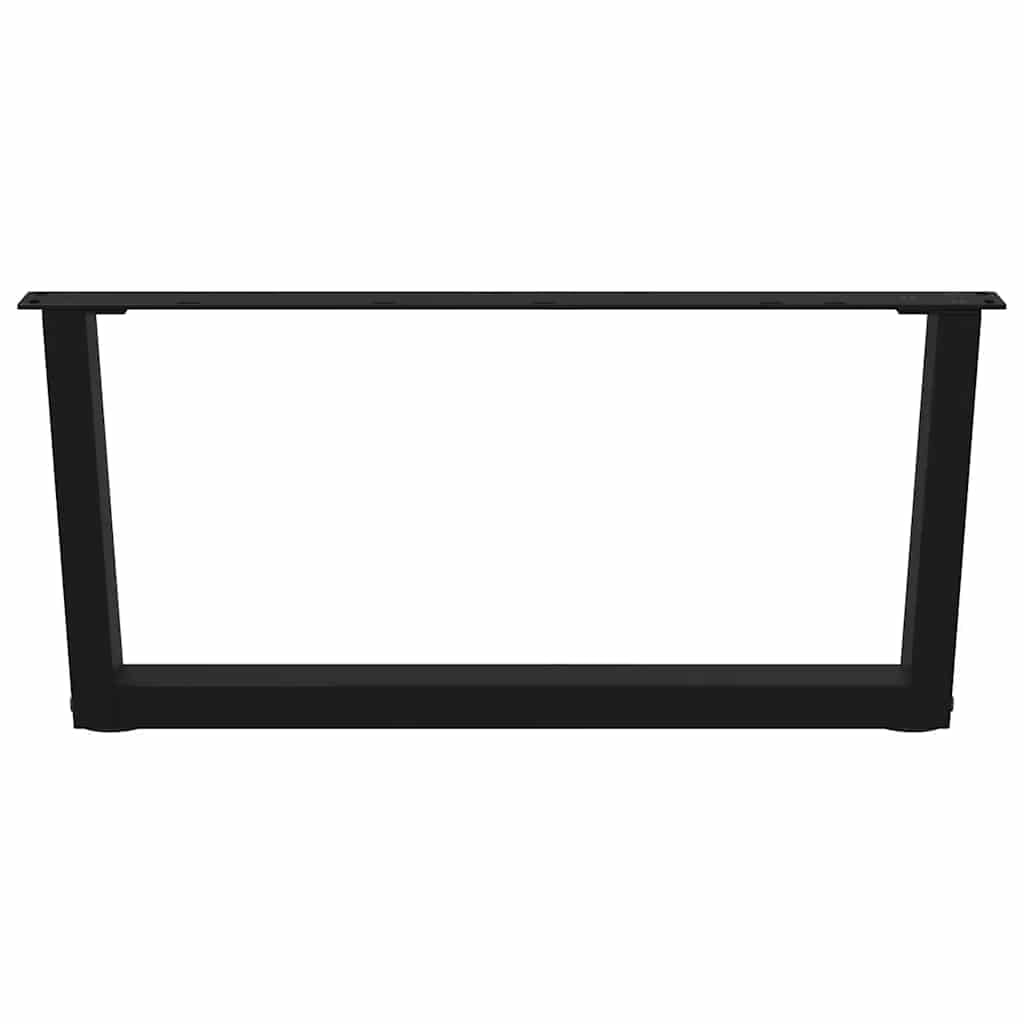 Nogi do stolika kawowego 70 cm, 2 sztuki, czarna, stal