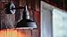 Steel Lighting Co. Hawthorne Barn Light | Outdoor Wall Mounted | 8 inch Dome | 11 inch Straight Arm| Small Farmhouse Light Made in America | Matte Black Exterior/White Interior