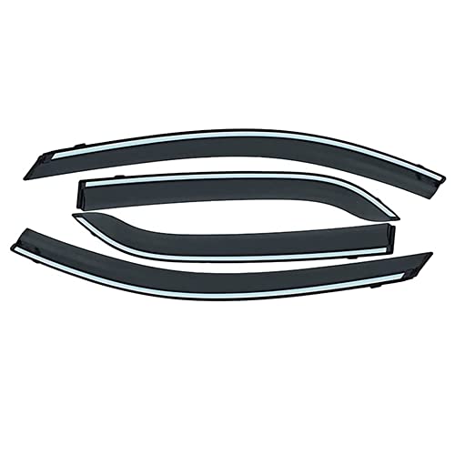 ZARADU 4 Piezas Deflector De Ventana Lateral para Sko-da Superb 2016 2017 2018 2019,Cubierta De Lluvia De Ventana De Coche Aire Deflectores Deflector De Viento De Coche
