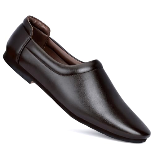 MARKRANGE Men's Leather Casual Loafers for Men