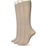[アツギ] SOCKS UV対策 ひざ下丈 ストッキングソックス クチゴムゆったり 無地 春夏 3足セット FS4025 FS6625