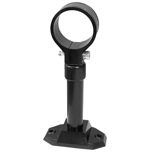 興栄化成 樹脂パイプクランプ ブラケットセット 38mm 125L 塩ビパイプ 固定金具 壁 切断可 黒 KFBS23-1585