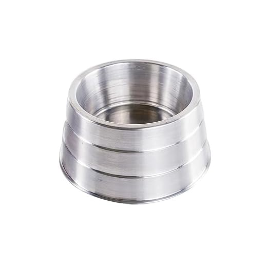 Comedouro Alumínio Pesado Cocker sem Pintura 800ml Nf Pet para Cães, Cocker, prata