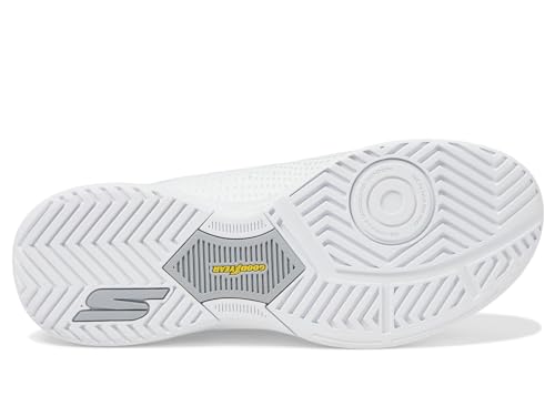 Skechers Men's Viper Court Reload Hands Free Slip-Ins Pickleball Sneaker, White, 11 X-Wide
