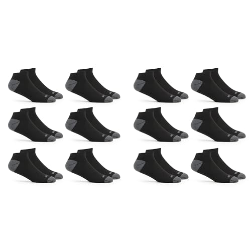 Fruit of the Loom Men's Dual Defense No Show Socks