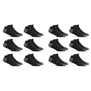 Fruit of the Loom Men’s Dual Defense No Show Socks (12 Pack)