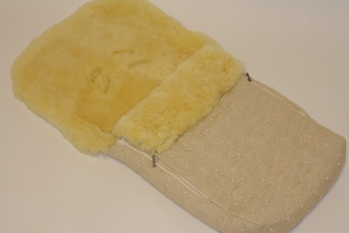 Chancelière de luxe pour enfants Maxi Galant crème | Finitions premium d'hiver