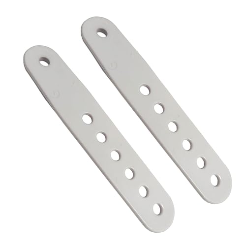 UP100 5.5 inch Black & White Snowboard Binding Toe Tongue Ladder Straps for Snowboard Binding System (White)