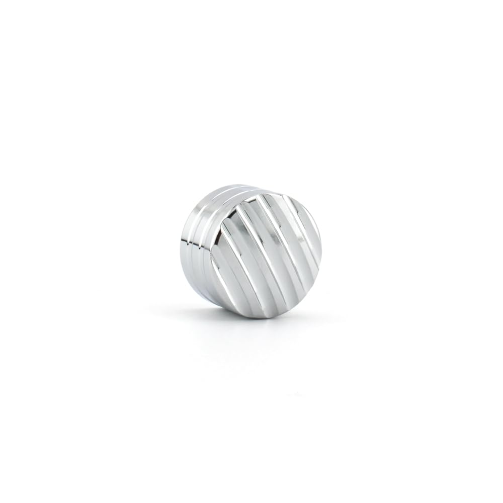 Royal Sun Engine Cylinder Head Bolt Screw Cap Plug Protector Compatible with Triumph Bonneville Bobo Black T100 T120 Thruxton 900 EFI Chrome Silver Color