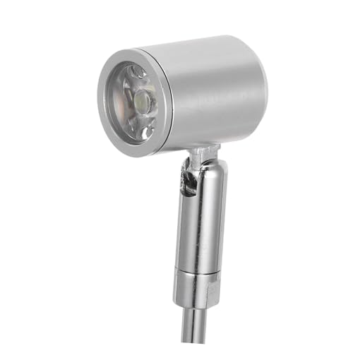 Foco de gabinete LED 1W plata en aleación de aluminio para iluminación de vitrinas 4