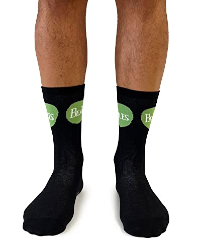 Chaussettes Beatles, Chaussettes Rock Originales pour Adulte, Produit Officiel, Noir. (38-40) - Les Beatles, Paul McCartney, John Lennon, RIngo Starr, George Harrison Chaussettes Beatles, Chaussettes Rock Originales pour Adulte, Produit Officiel, Noir. (38-40)