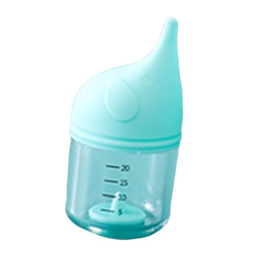 Folpus Biberón para Cachorros y Gatitos con Control de Flujo para recién Nacidos, Ligero, antiahogo, Azul 20 Ml