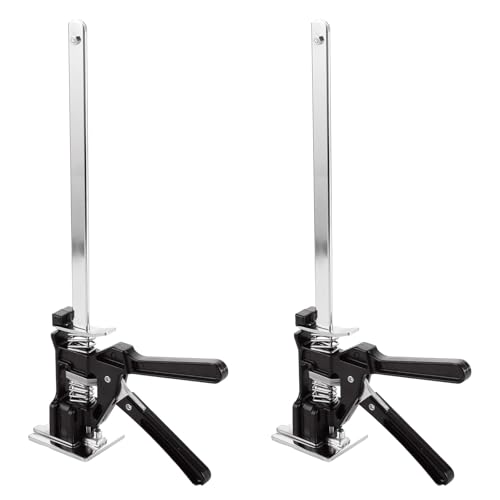 MUXHEL 2er-Set 38cm Arbeitssparender Arm 240KG Höhenregler Hubhöhe 25cm Arm Handwerkzeugheber mit Skala Handhebewerkzeug Arbeitssparende Hebebühnen Hebevorrichtung Türen und Holzpaneelen