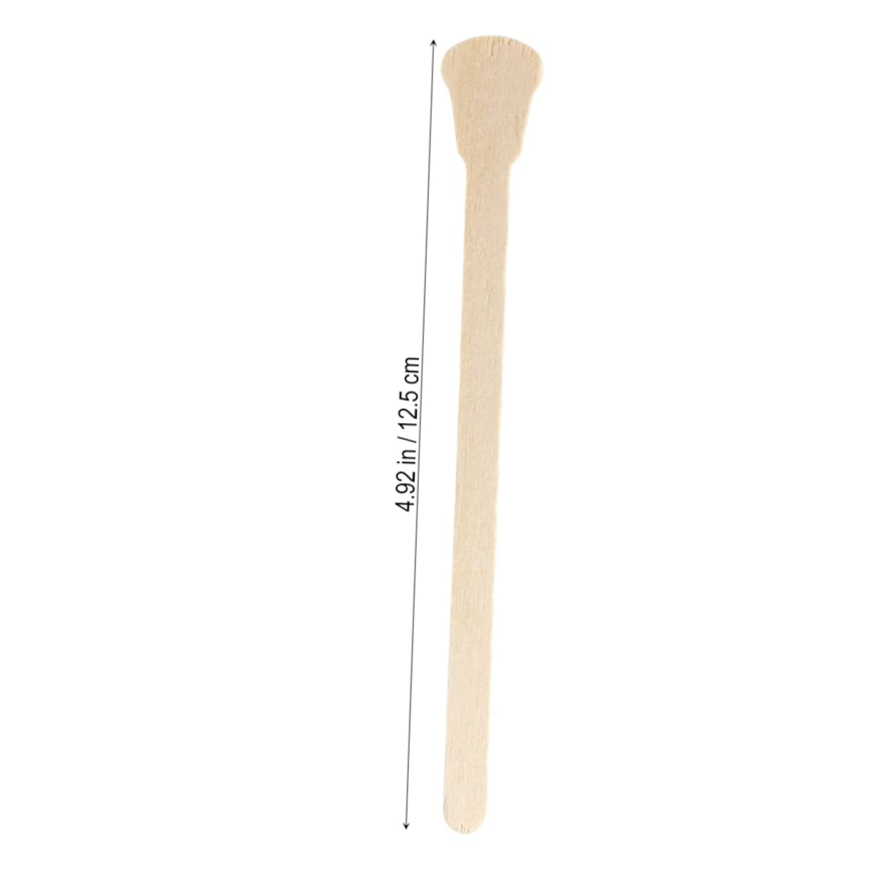 500pcs Hair Removal Stick Wooden Spatulas Wax Applicators for Nose Hair Disposables for Salons Diy