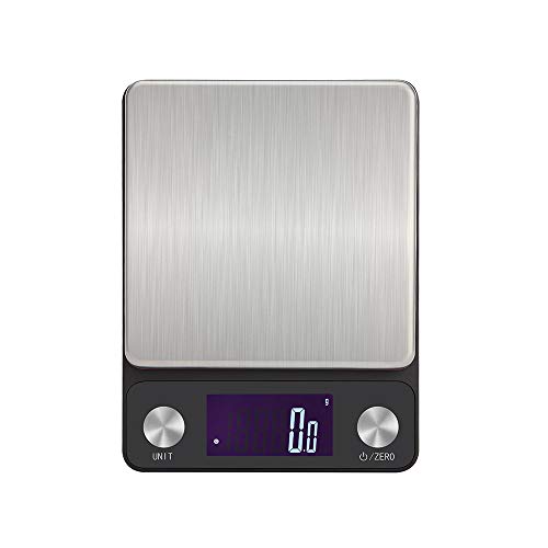 NEXT-SHINE Digital Rechargeable Kitchen Scale 5kg x 0.1g Multifunction Gram Weight Red Weighing