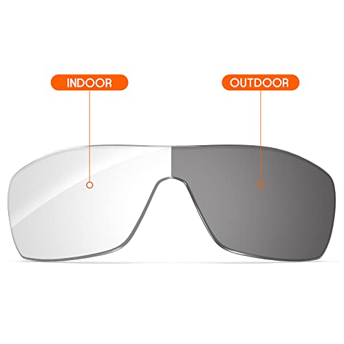 Image of Performance Replacement Lenses Compatible with Oakley Oil Rig - Photochromic Clear to Dark