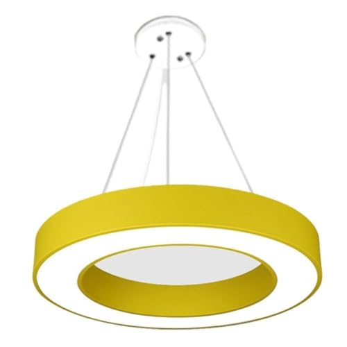 Lámpara colgante de acrílico blanco con acabado vanguardista y LED de 60 cm