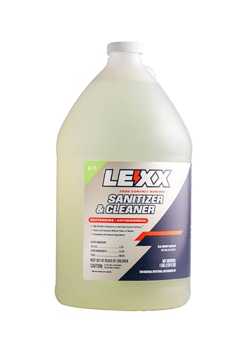 LEXX RTU Food Contact Surface Sanitizer & Cleaner - EPA-registered and NSF-listed Category A1 D2 Sanitizer Formulated with natural ingredients powered by Citric acid. No Rinse Required!