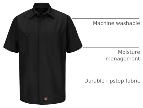 Image of Red Kap Short Sleeve Two-Tone Crew Shirt