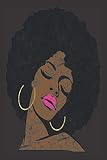 Black Girl Magic Lined Journal: Vintage Black Girl Magic Afro Diva Hot Pink Lips | Self Care|Gratitude|6x9 100 Pgs| Rhymes|Poetry|Prayer|Notebook| Diary|African American|Black Queen|Melanin|Gift