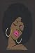 Black Girl Magic Lined Journal: Vintage Black Girl Magic Afro Diva Hot Pink Lips | Self Care|Gratitude|6x9 100 Pgs| Rhymes|Poetry|Prayer|Notebook| Diary|African American|Black Queen|Melanin|Gift