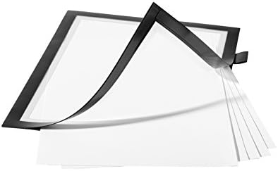 Durable 499301 Ramka informacyjna Duraframe Note (A4, samoprzylepna z magnetycznym zamknięciem i uchwytem na długopis), 1 sztuka, kolor czarny