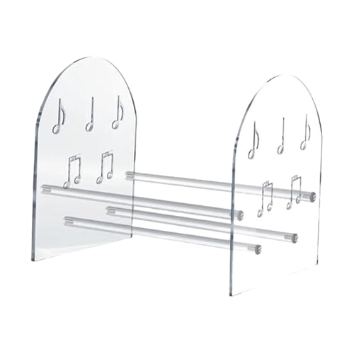 CasaNexa Porta CD e DVD Modulari in Acrilico Trasparente, Organizzatore per Vinili, Riviste, Libri, Album - 31.5x24x27 cm (12.4x9.45x10.63 pollici)