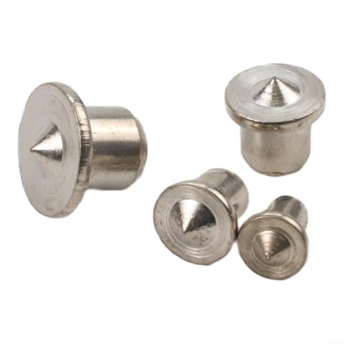 Juego de centradores de tacos de acero macizo, 4 piezas, 6 mm, 8 mm, 10 mm, 12 mm, pasadores de marcado de agujeros de madera para una alineación precisa de espigas en madera dura y madera blanda