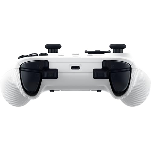 Razer Wolverine V3 Pro - Manette de jeu sans fil pour Xbox et PC (HyperSpeed Wireless, Mecha Tactile Action Buttons, Anti-drift Hall Effect analog thumbstic sticks, haptic vibrations) Blanc