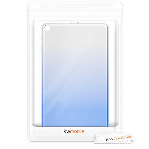kwmobile-Carcasa-Compatible-con-Samsung-Galaxy-Tab-A-101-2019-Funda-para-Tablet-de-TPU-Bicolor-Azul-OscuroTransparente