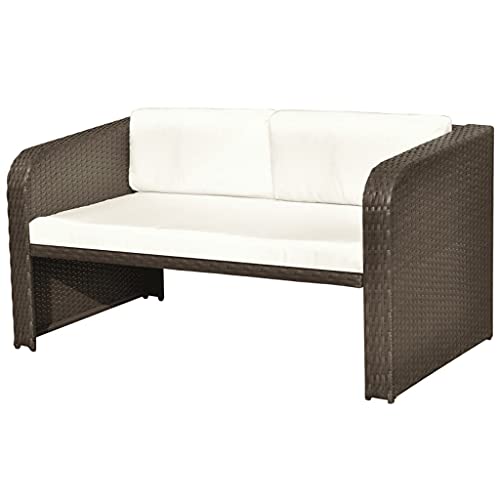 Pissente Mesa de descanso de jardim, almofadas grossas para jardim, 4 peças/conjunto para uso ao ar