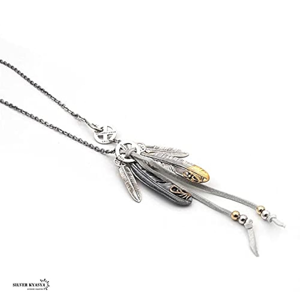 Amazon | [silver KYASYA]シルバー925 フェザーネックレス