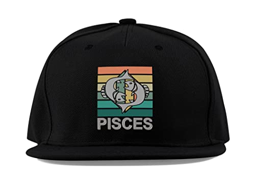Casquette de baseball signe du zodiaque noire en coton respirant taille unique pour homme et femme