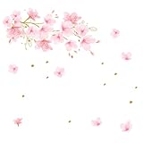 春の花☆シール式ウォールステッカー spring 入園 入学 卒園 卒業 Ssize 190×427mm 春 花 桜 035914