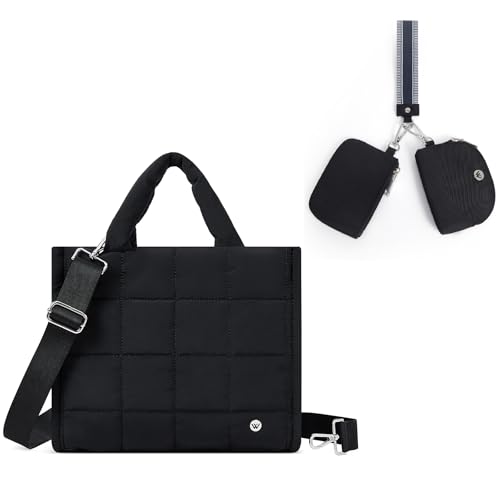 WESTBRONCO Puffer Crossbody Bag and Wristlet Wallets for Women