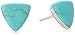 925 Sterling Silver Tiny Blue Turquoise Gemstone Triangle 9 mm Post Stud Earrings