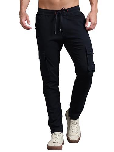Image of Miraan Men's Regular Fit Mid Rise Cargo Pant