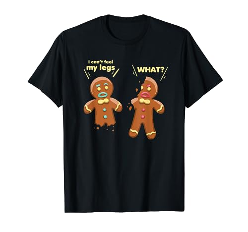 Divertido disfraz de Navidad de pan de jengibre para hornear galletas Camiseta