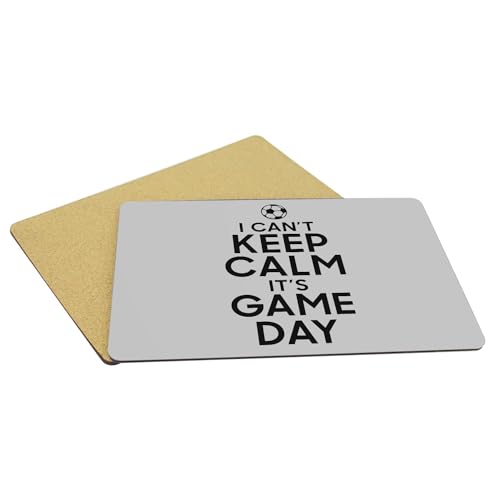 Set de table gris anti-taches pour protéger le mobilier pendant les matchs de foot